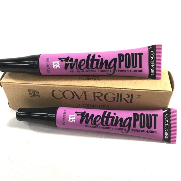 Covergirl Lipstick Melting Pout Gel Gelfriend 135 Box of 2 Tubes New - Picture 1 of 2